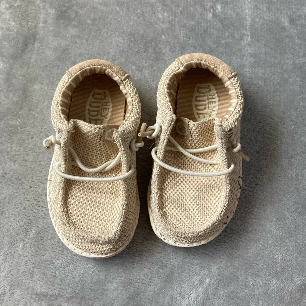 Hey Dude Kids Tan Moccasins